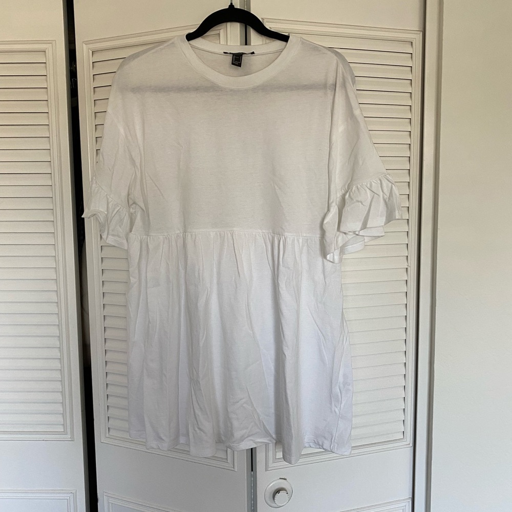 Forever 21 white tunic top